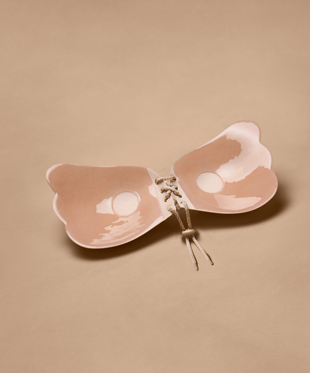 Push-up bra with wing, Beige