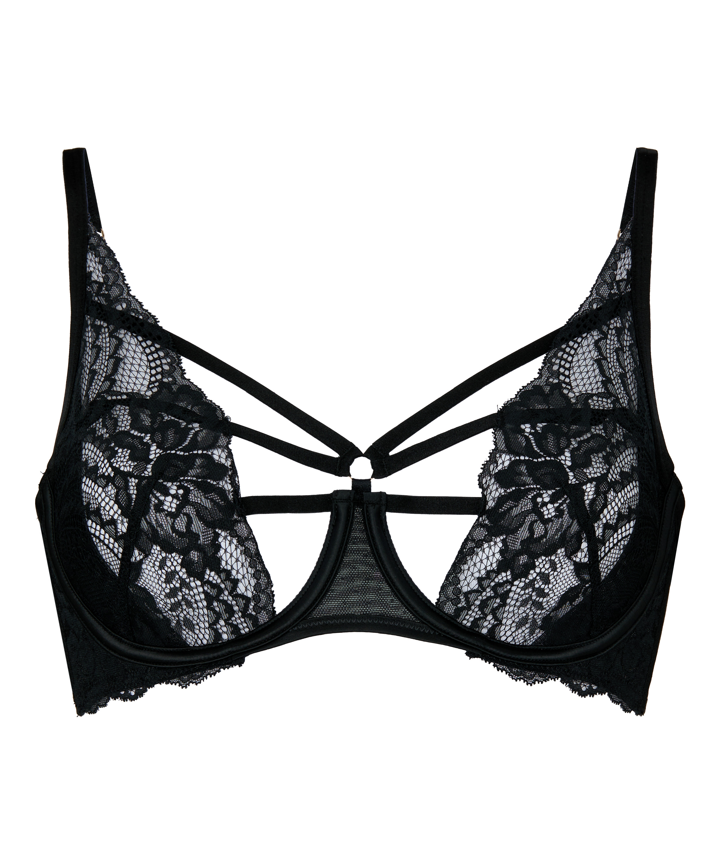 Non-Padded Underwired Bra Sosha, Black, main