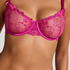 Peonie Non-Padded Underwired Bra, Pink