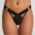 Emmeline Highleg Thong, Black