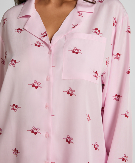 Jacket Woven Cherry, Pink