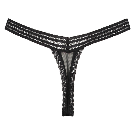 Kira Low Thong, Black