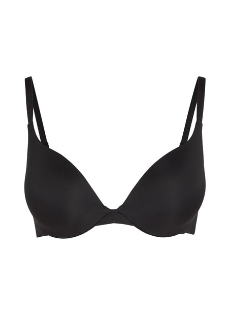 Smooth Padded Underwired Push-Up Bra, Black