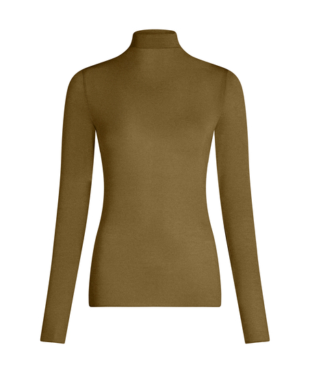 super soft Turtleneck shirt with Cashmere, Green