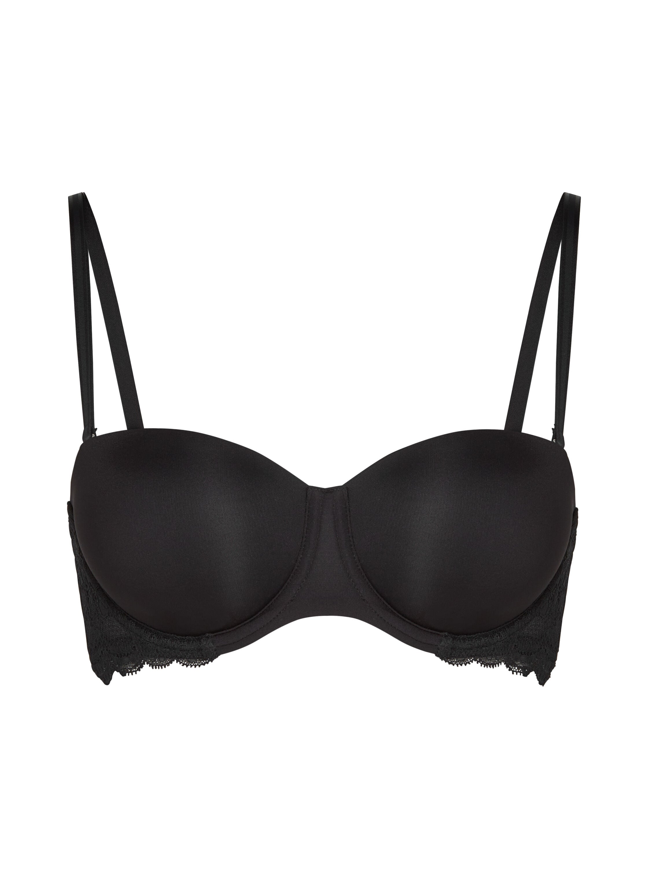 Angie Padded Strapless Underwired Bra, Black
