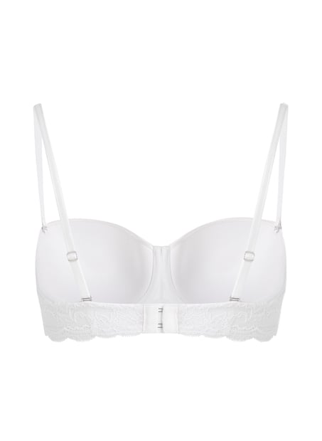 Angie Padded Strapless Underwired Bra, White