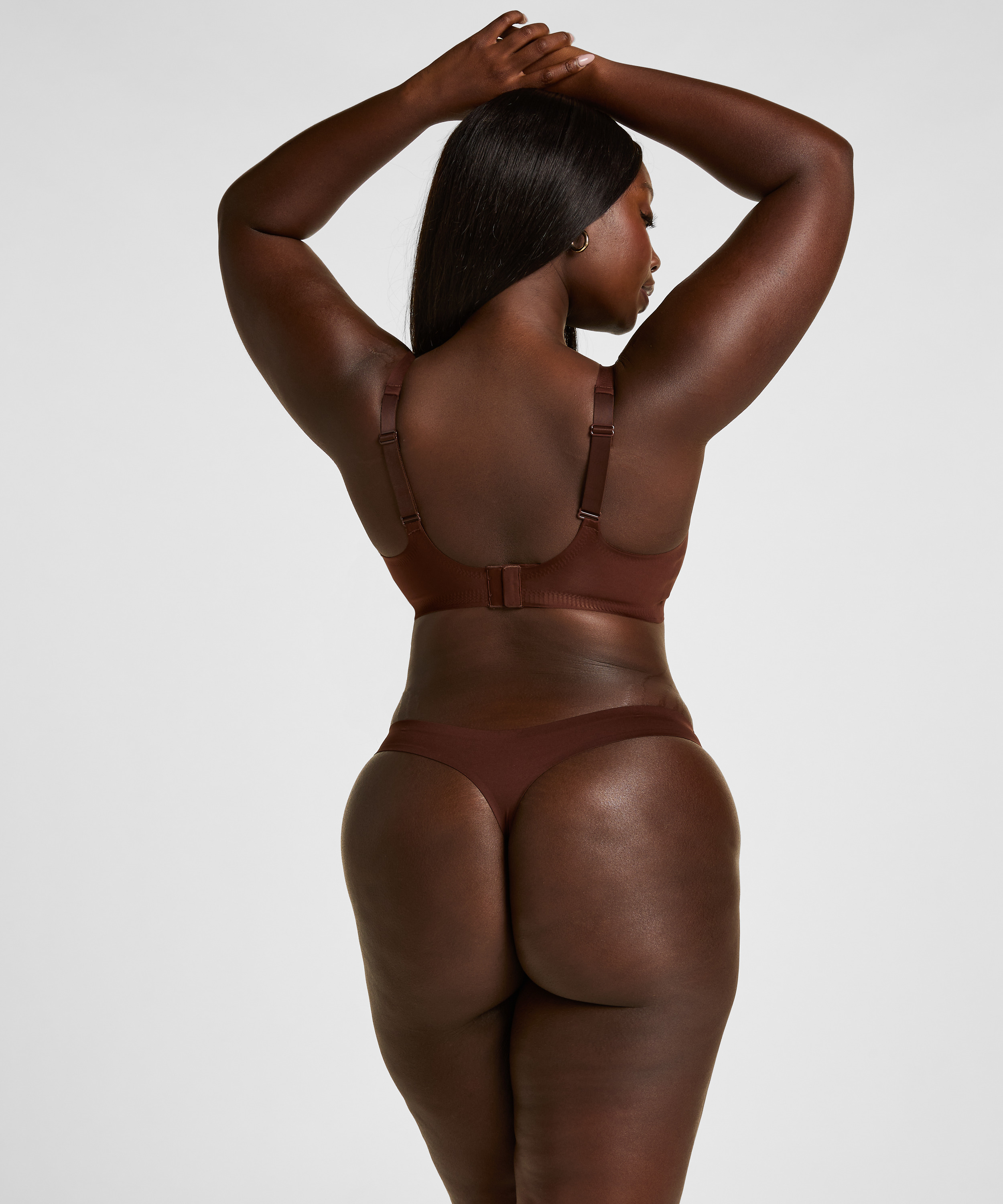 Super Comfort Thong, Brown, main