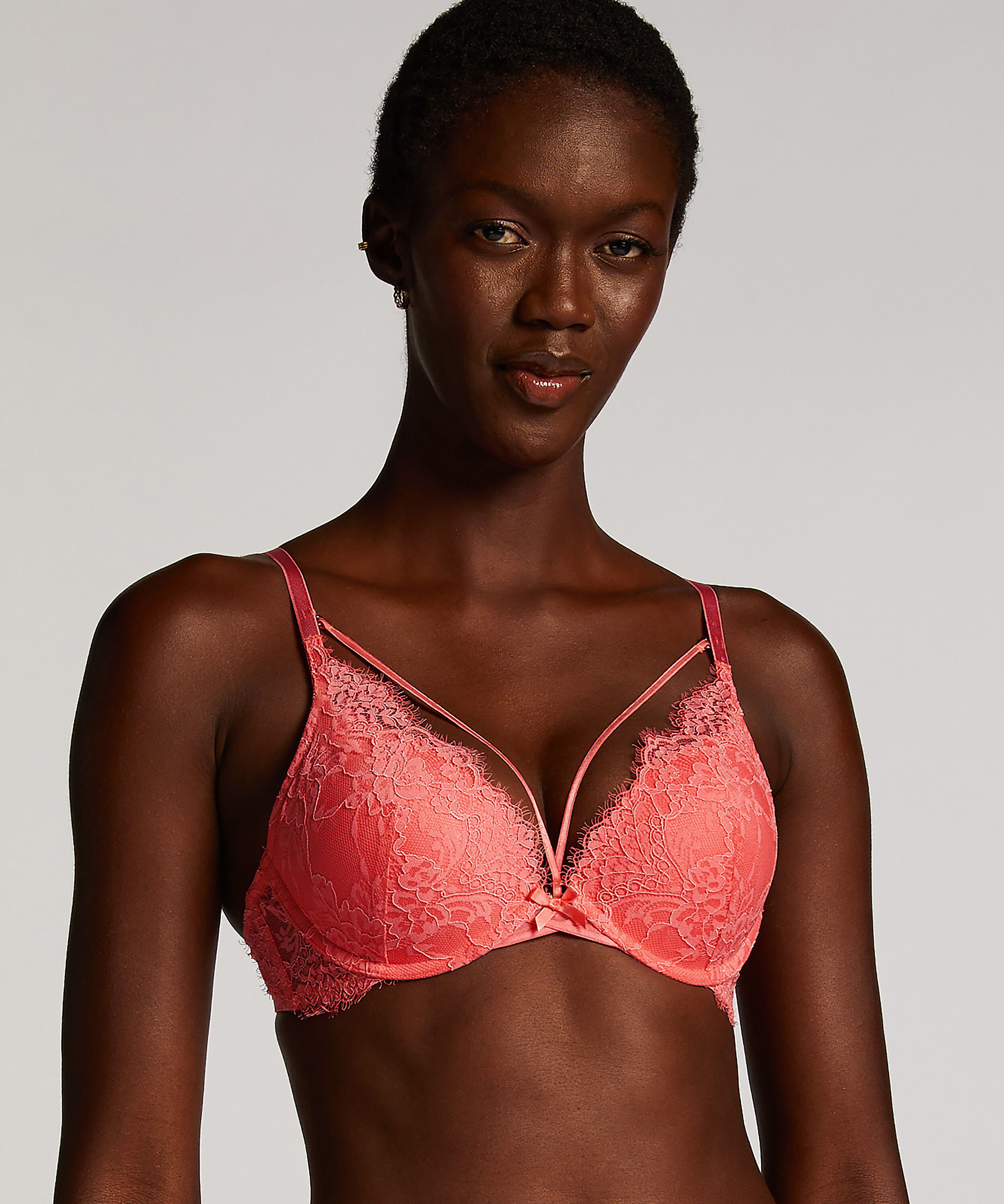 Arabella Padded Push-Up Underwired Bra, Pink