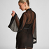 Maxime Tulle Kimono, Black