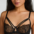 Kristina Non-Padded Underwired Longline Bra, Black