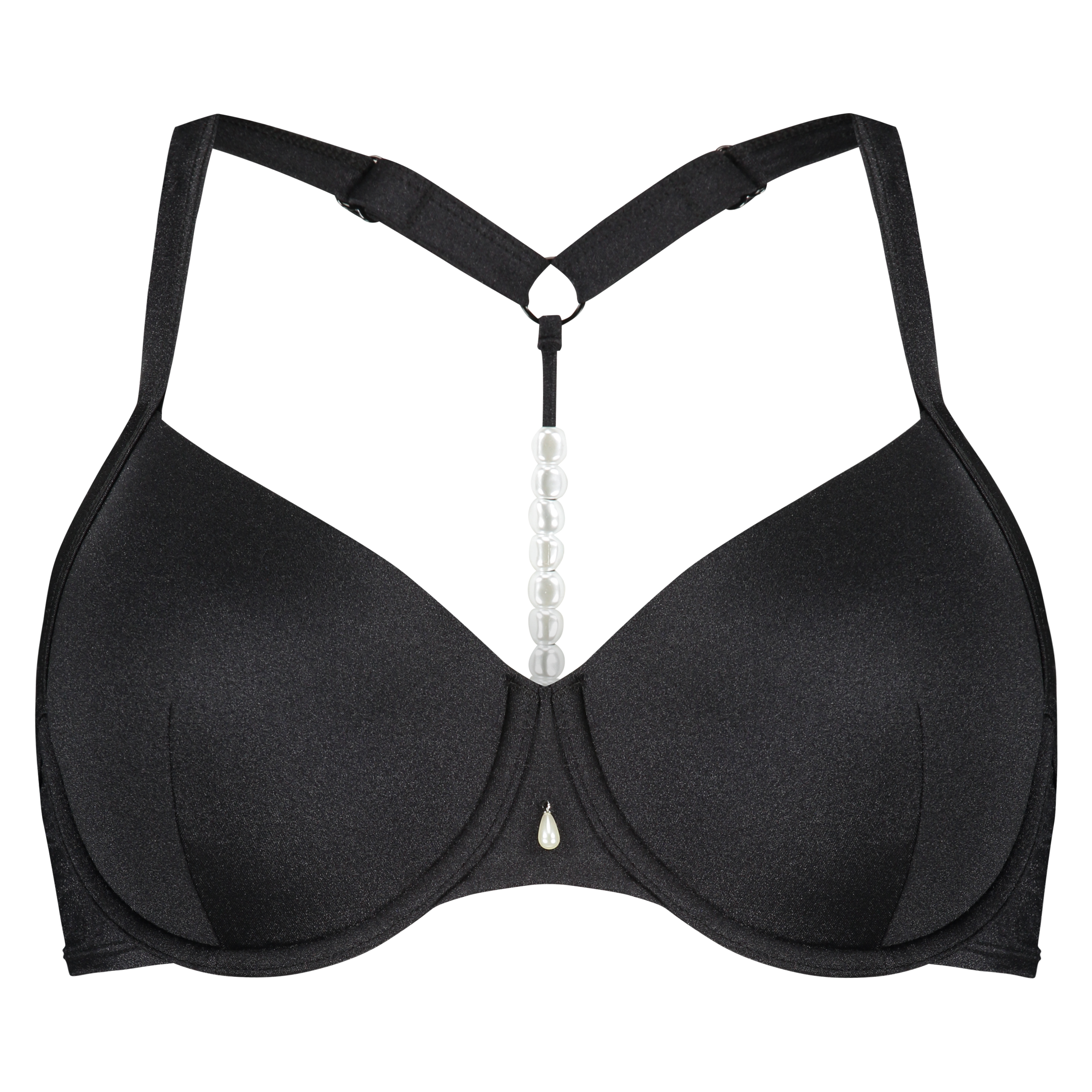 Cannes Padded Underwired Bikini Top Vivian Hoorn, Black, main