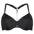 Cannes Padded Underwired Bikini Top Vivian Hoorn, Black