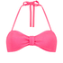 Crinkle Bandeau Bikini Top, Pink