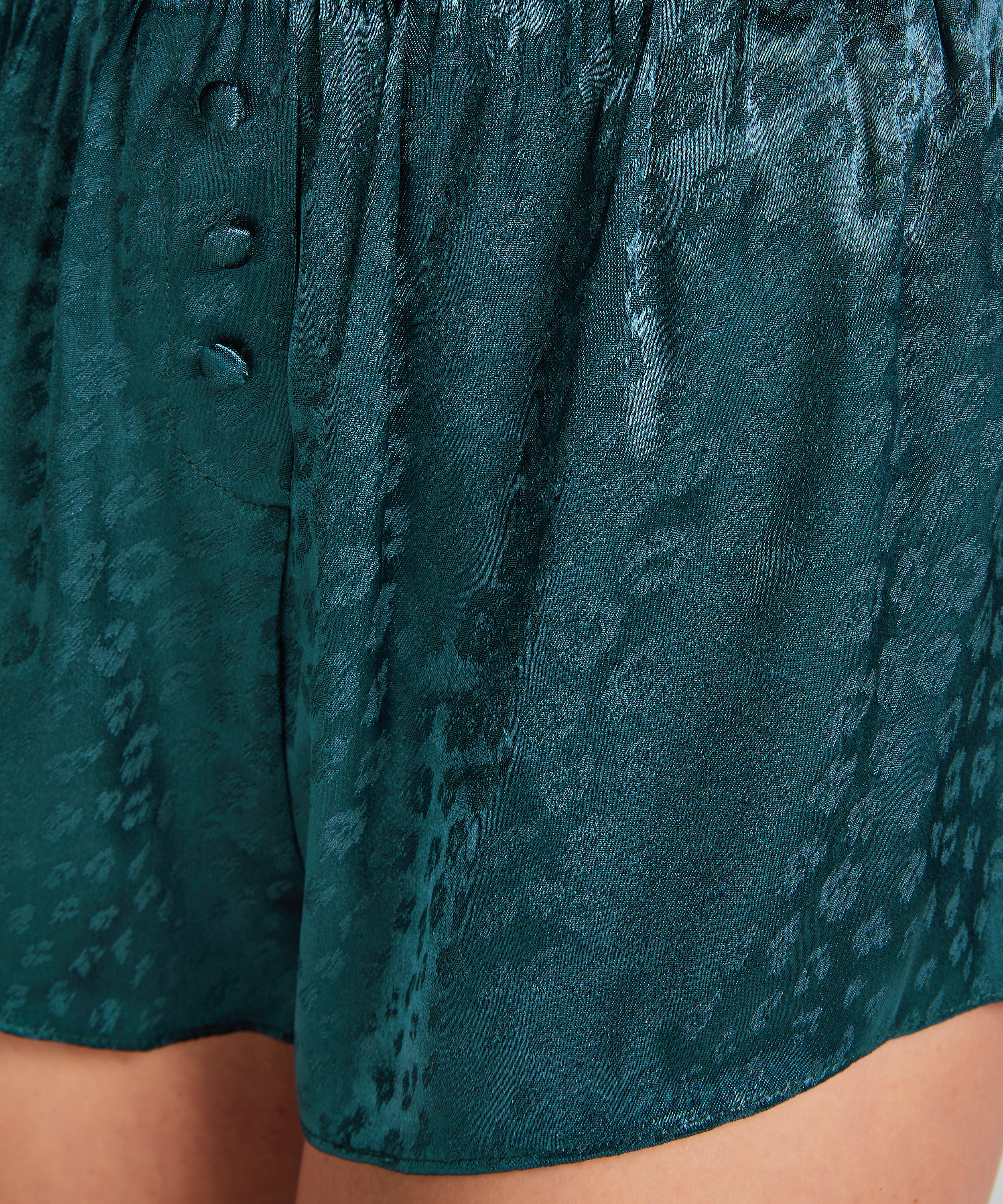 Leopard Shorts, Blue, main