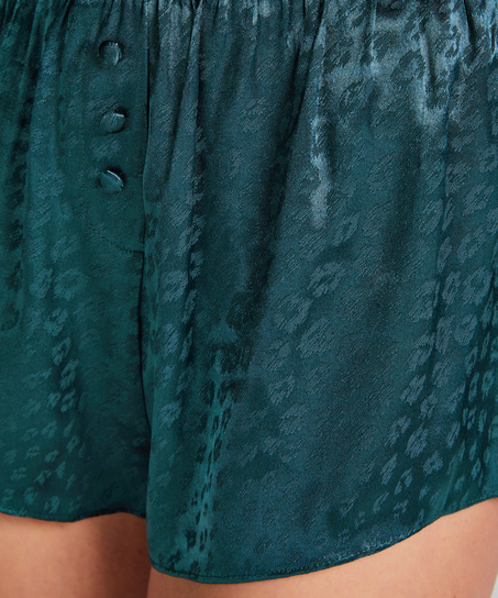 Leopard Shorts, Blue