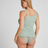 Singlet Rib Jersey Lace, Green