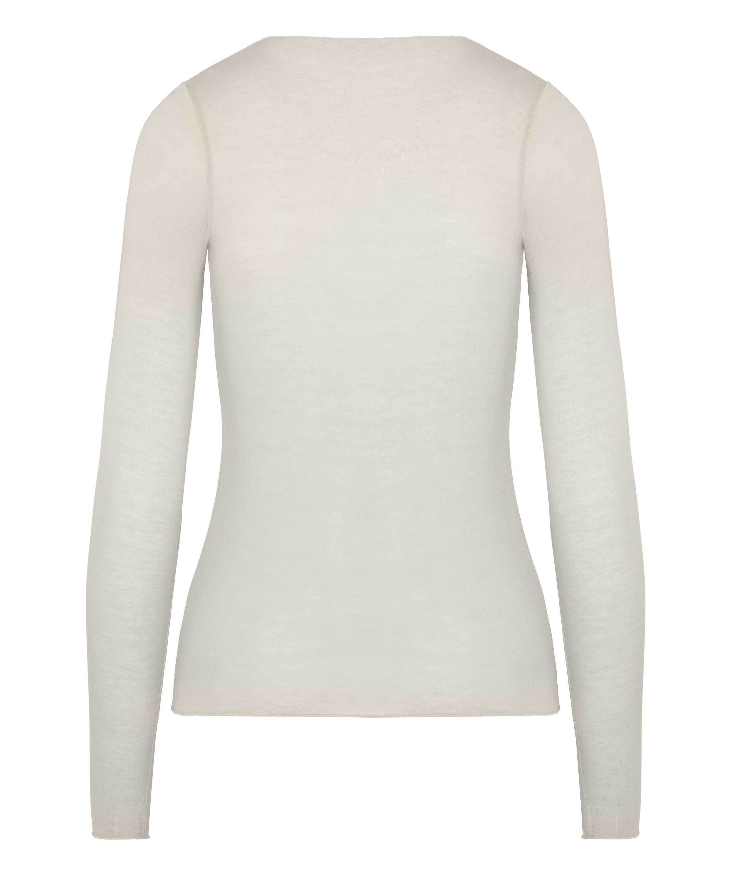 super soft Lace V-Neck shirt with Cashmere, White, main