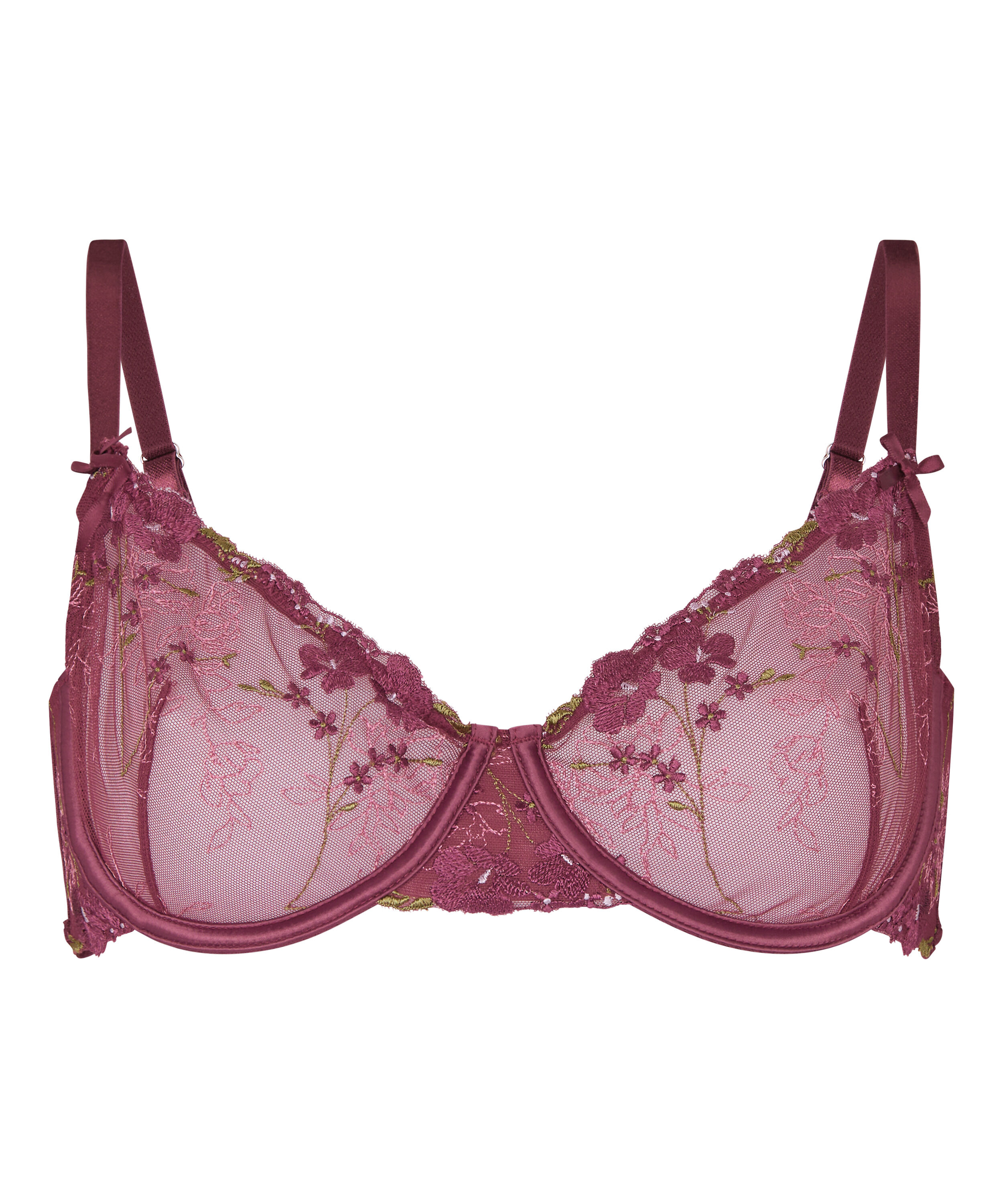 Peonie Non-Padded Underwired Bra, Purple