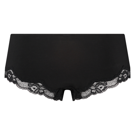 Secret Lace boxers cotton, Black
