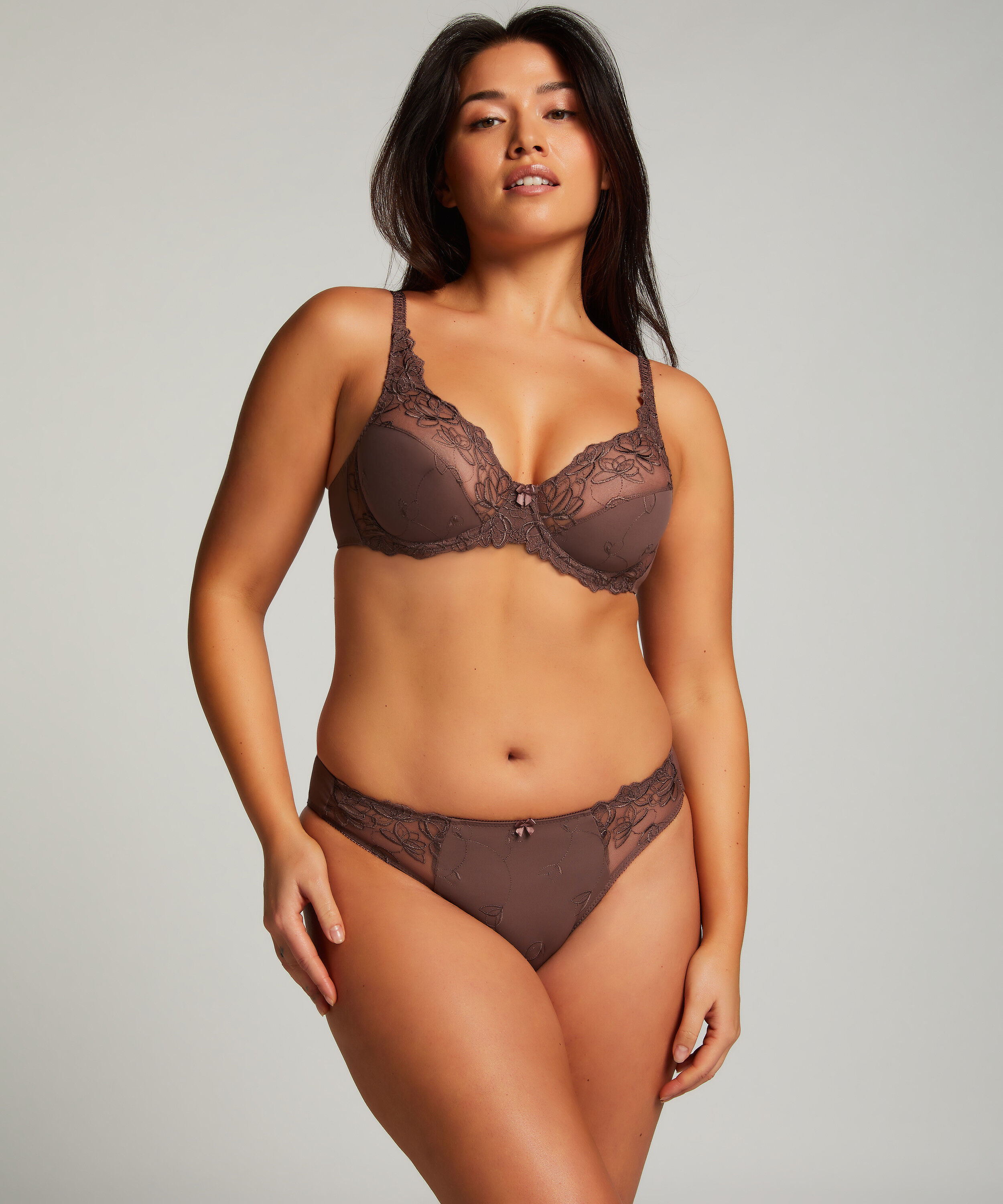 Diva Non-Padded Underwired Bra, Brown