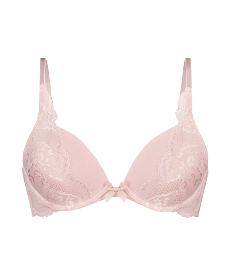 Leonie Padded Push-Ups Underwired Bra, Pink