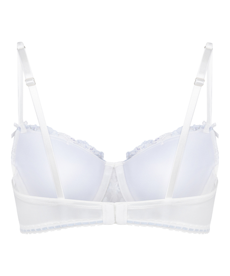 Peonie Padded Underwired Bra, White