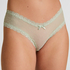 V-shaped Brazilian knickers mesh, Green