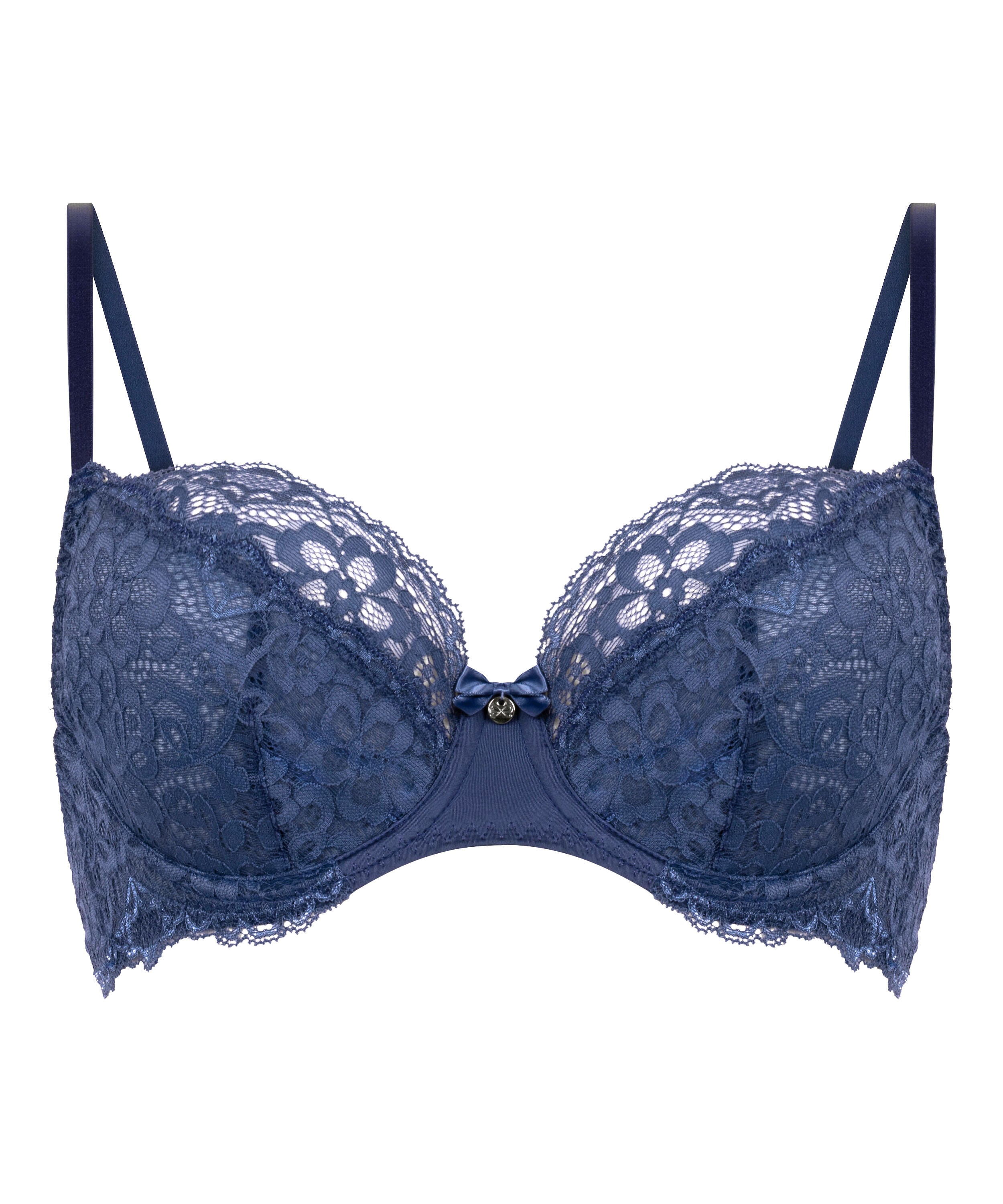 Marine Non-Padded Underwired Bra, Blue
