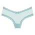 V-shaped Brazilian knickers mesh, Blue