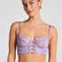 Nienke Non-Padded Underwired Longline Bra, Purple