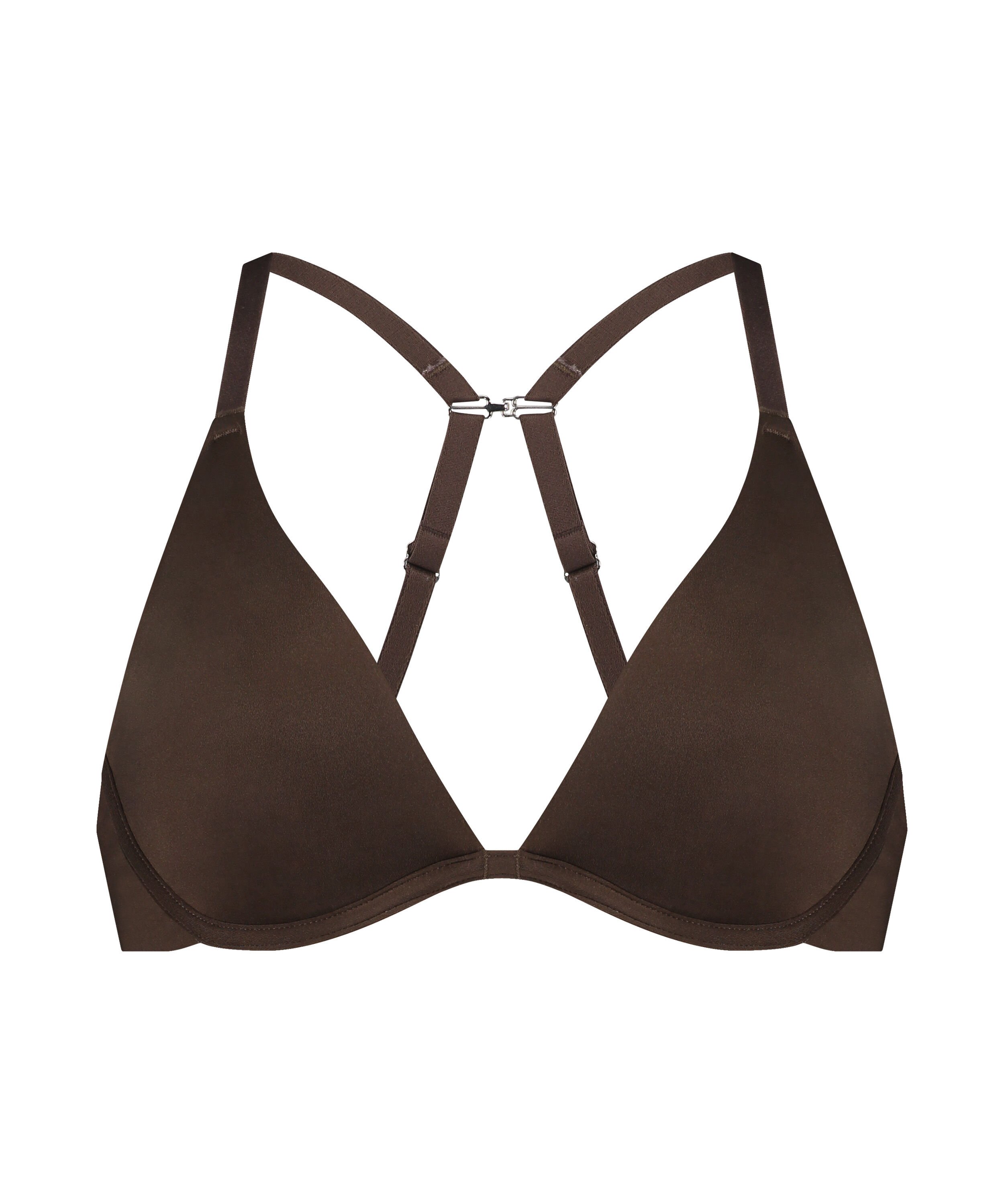 Smooth Non-Padded Underwired Bra, Brown