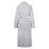Long Fleece Bathrobe, Gray