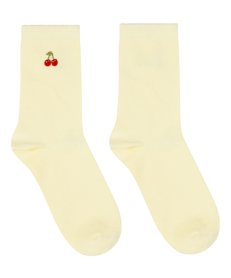 Modal Crew Socks, Yellow