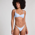 Pointelle Thong, Blue