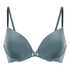 Plunge Padded Underwired Bra, Blue