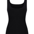 Singlet Tanktop Soft Cotton, Black