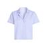 Seersucker Short-Sleeved Jacket, Blue