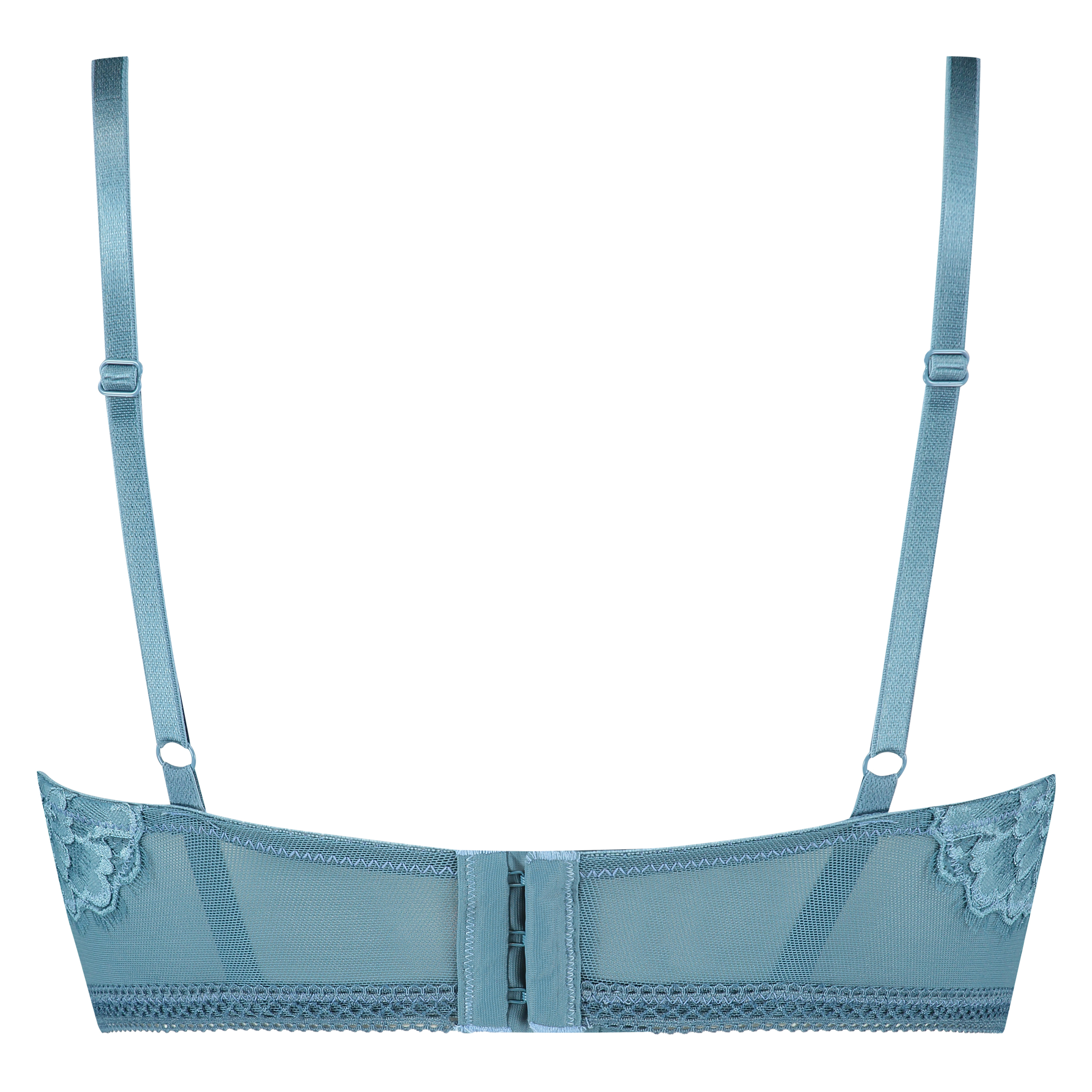 Lotte Padded Longline Underwired Bra, Blue, main