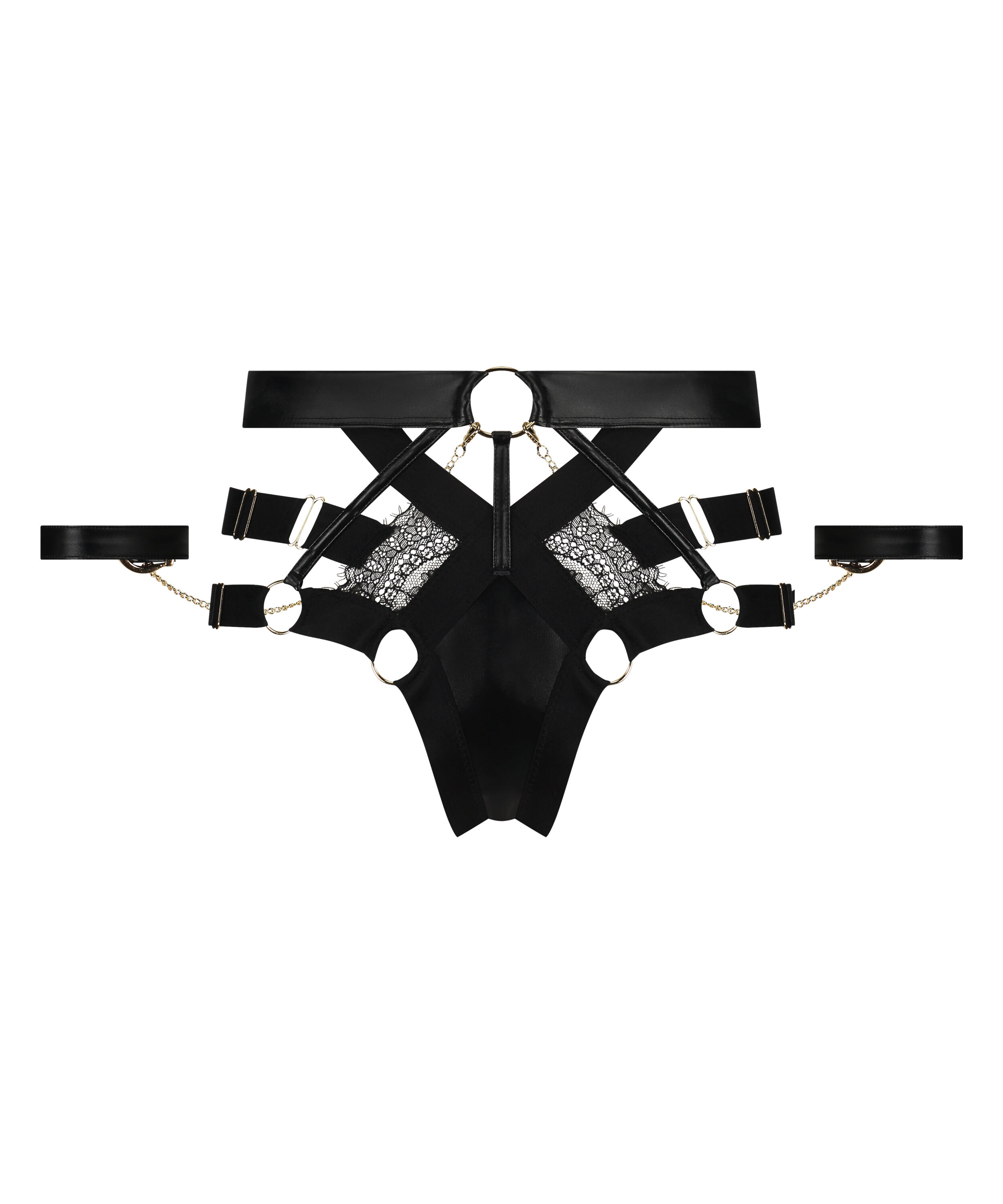 Faye high leg Brazilian, Black