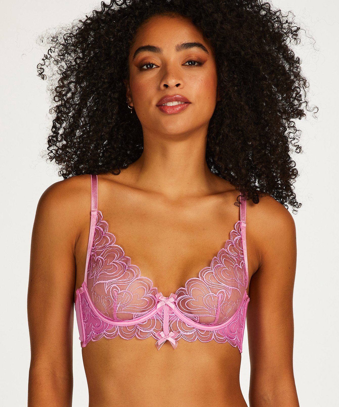 Esme Non-Padded Underwired Bra, Pink, main