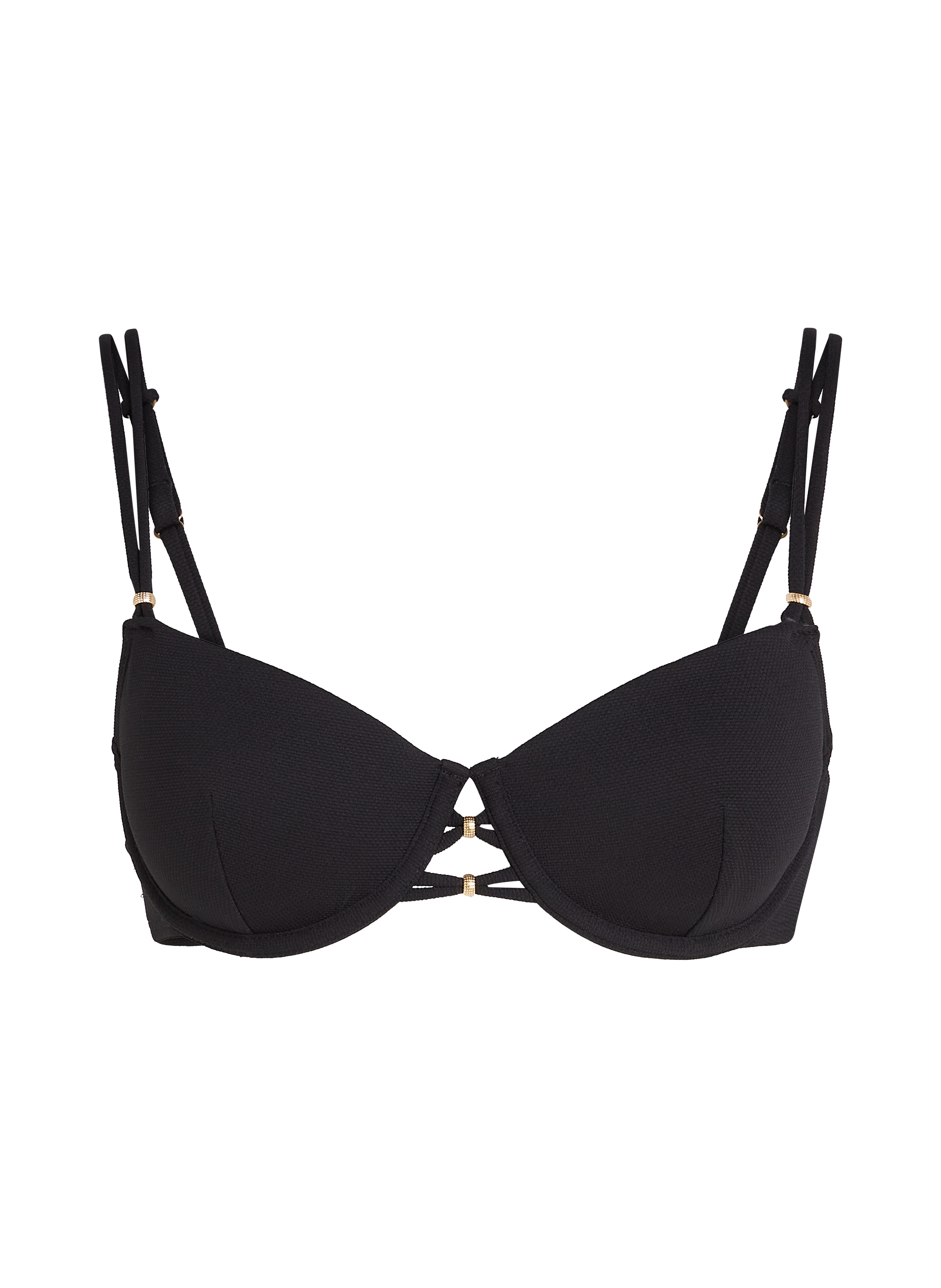 Holbox Bikini Top, Black, main