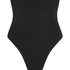 Seamless Enhancing High Waisted Thong, Black