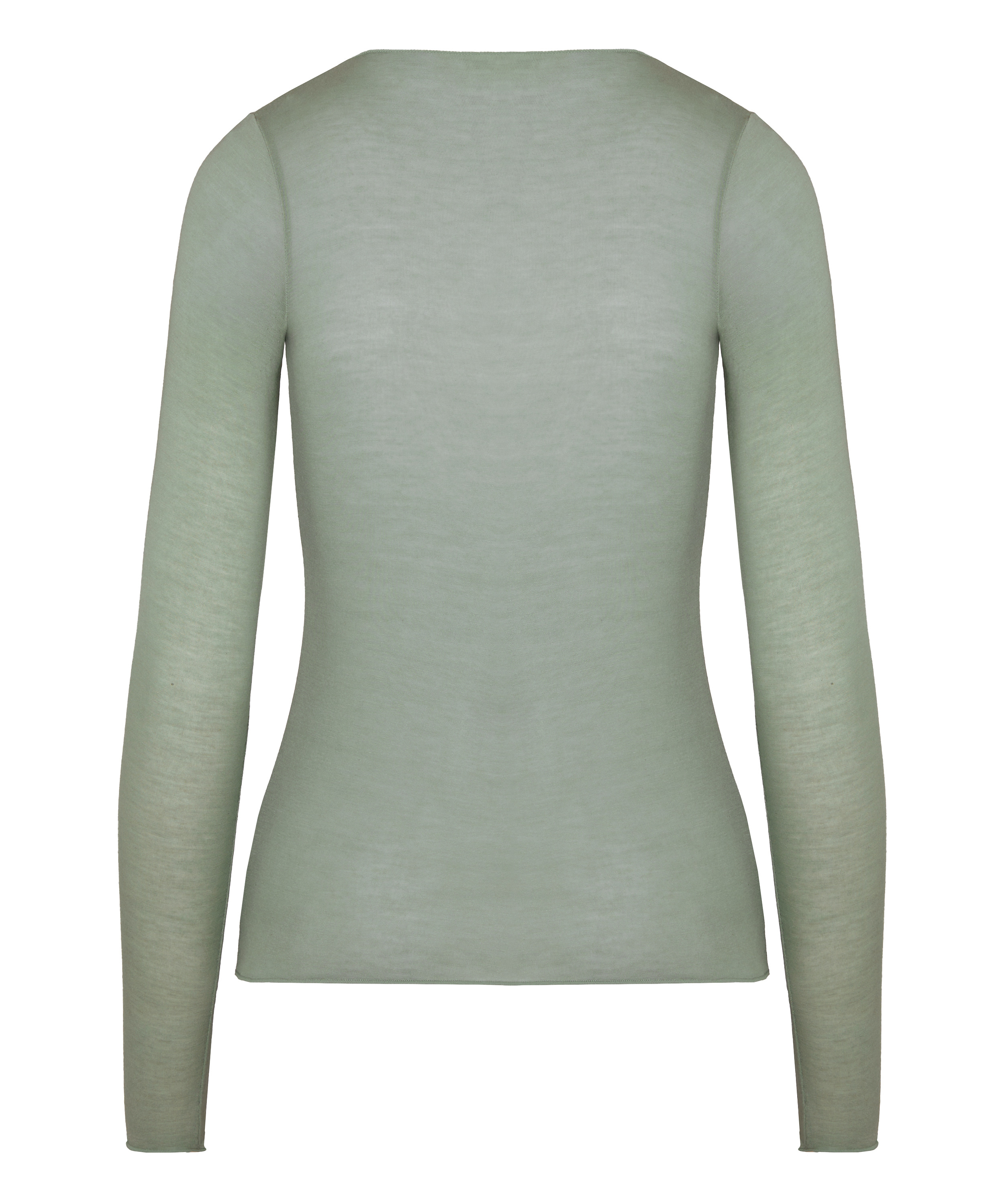 super soft Lace V-Neck shirt with Cashmere, Green, main