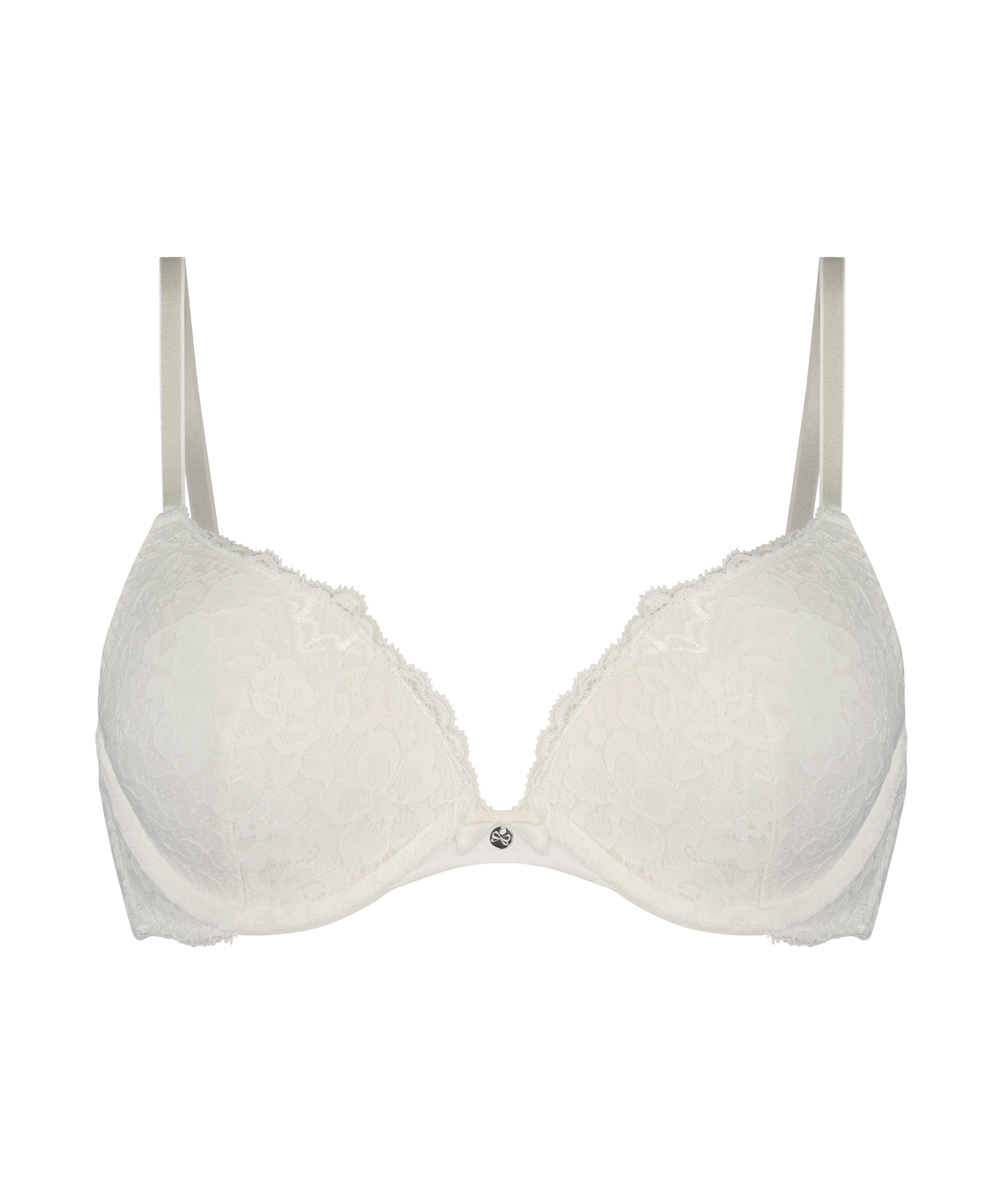 Marine Padded Push-Up Underwired Bra, White, main
