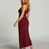 Nora Lace Long Slip Dress, Purple