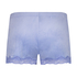 Velvet lace shorts, Blue