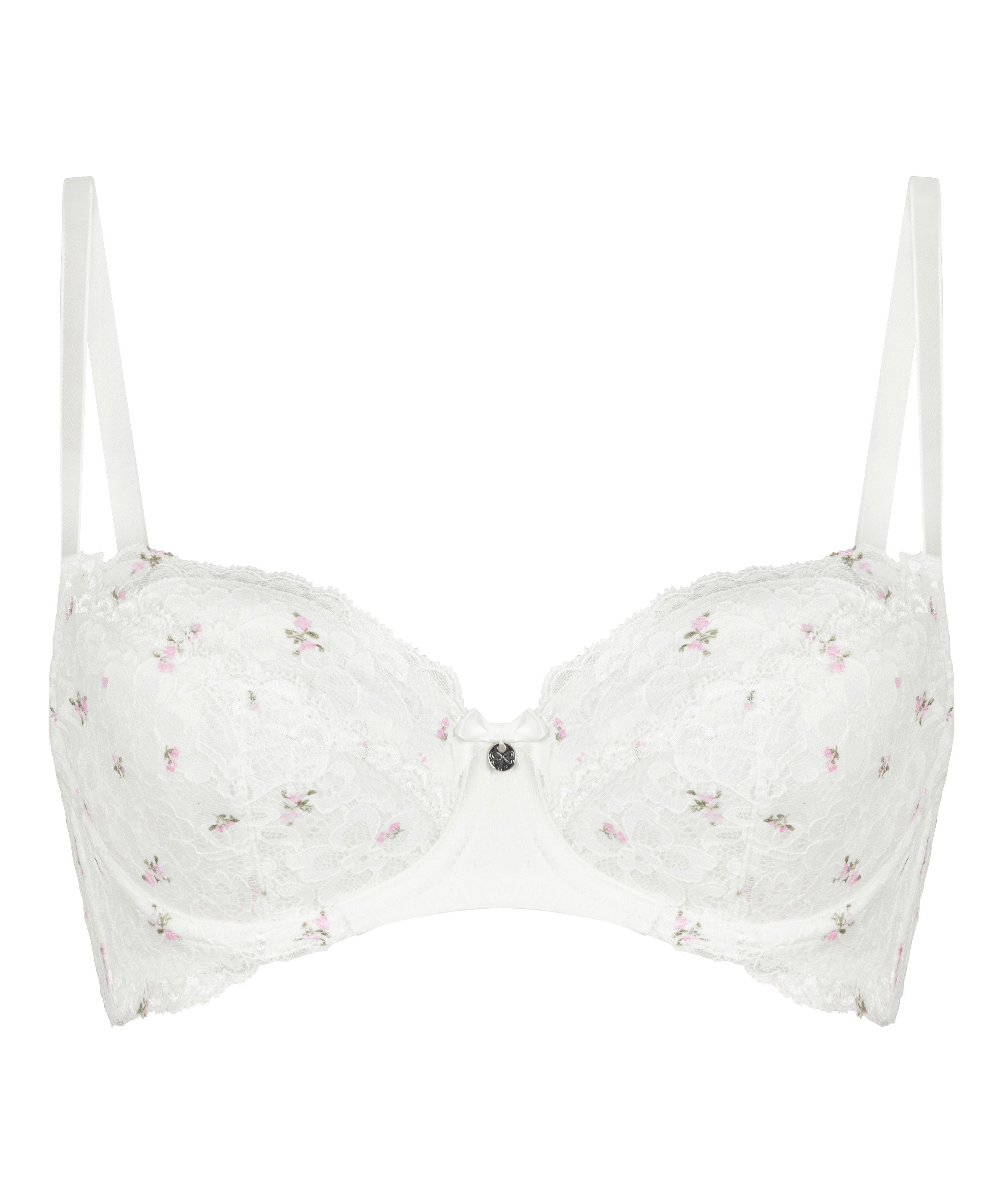 Marine Padded Underwired Bra, White, main
