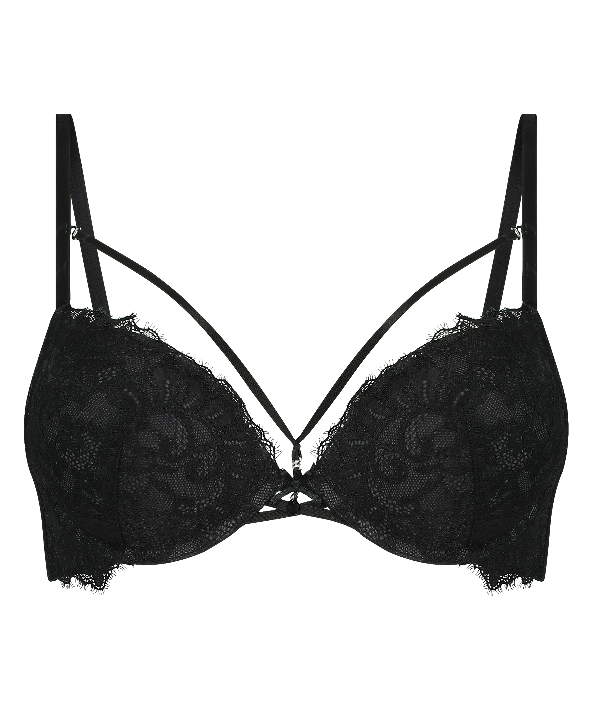 Char Padded Underwired Maximizer Bra, Black, main
