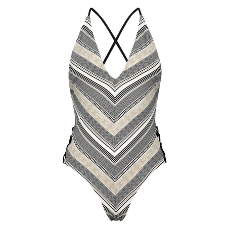 Jacquard Goddess Swimsuit Doutzen, Black