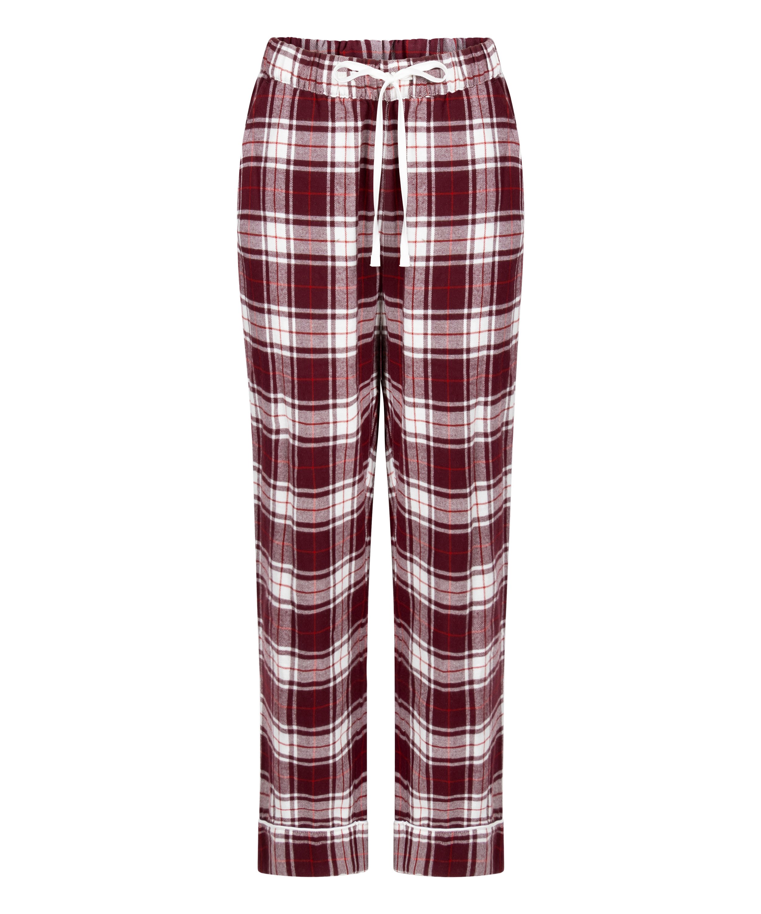 Petite Flannel Pyjama Pants, Purple, main